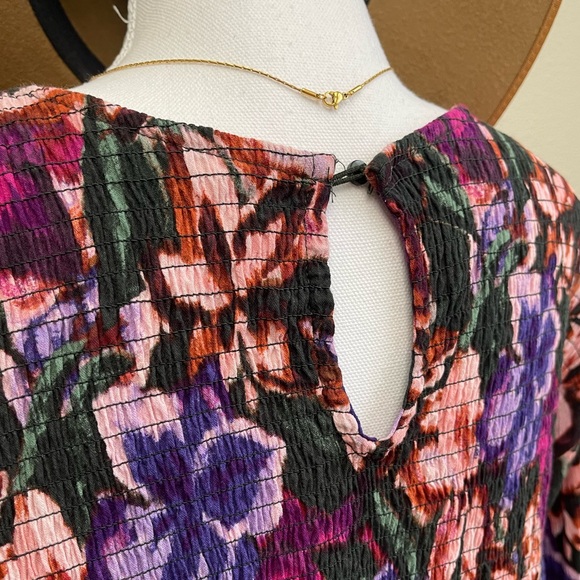 100% Cotton Long Sleeve Floral Dress - Picture 11 of 14